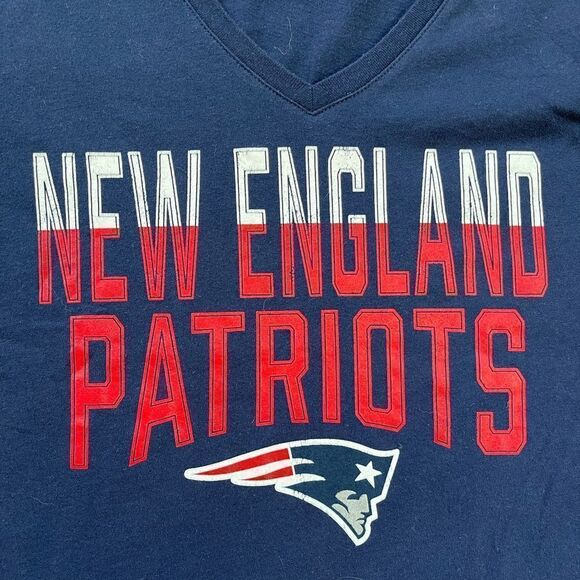 Women's G-III 4Her by Carl Banks Navy New England Patriots T-Shirt • SM • NWOT - Picture 5 of 9